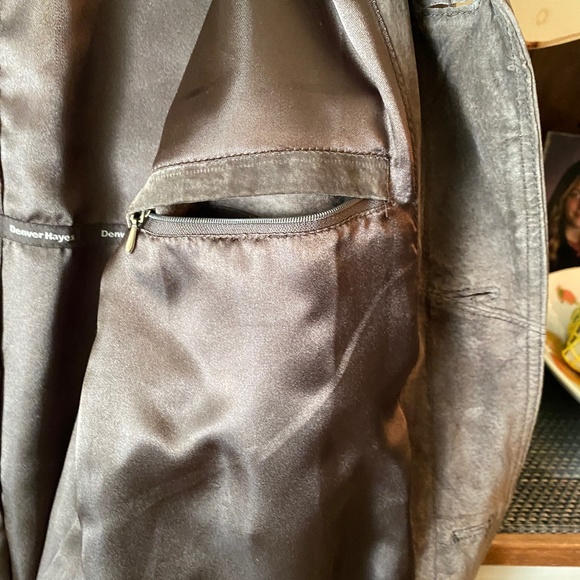 Men's Denver Hayes Taupe Suede Jacket XXL - Picture 5 of 8